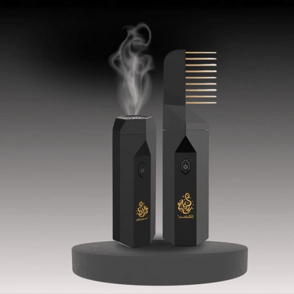 AeroOud™ | 2-in-1 Electronic Bakhoor Hair Comb & Incense Diffuser