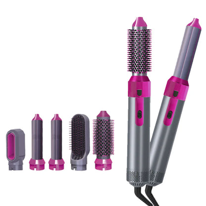 5-in-1 Hot Air Brush, Hair dryer and curler set